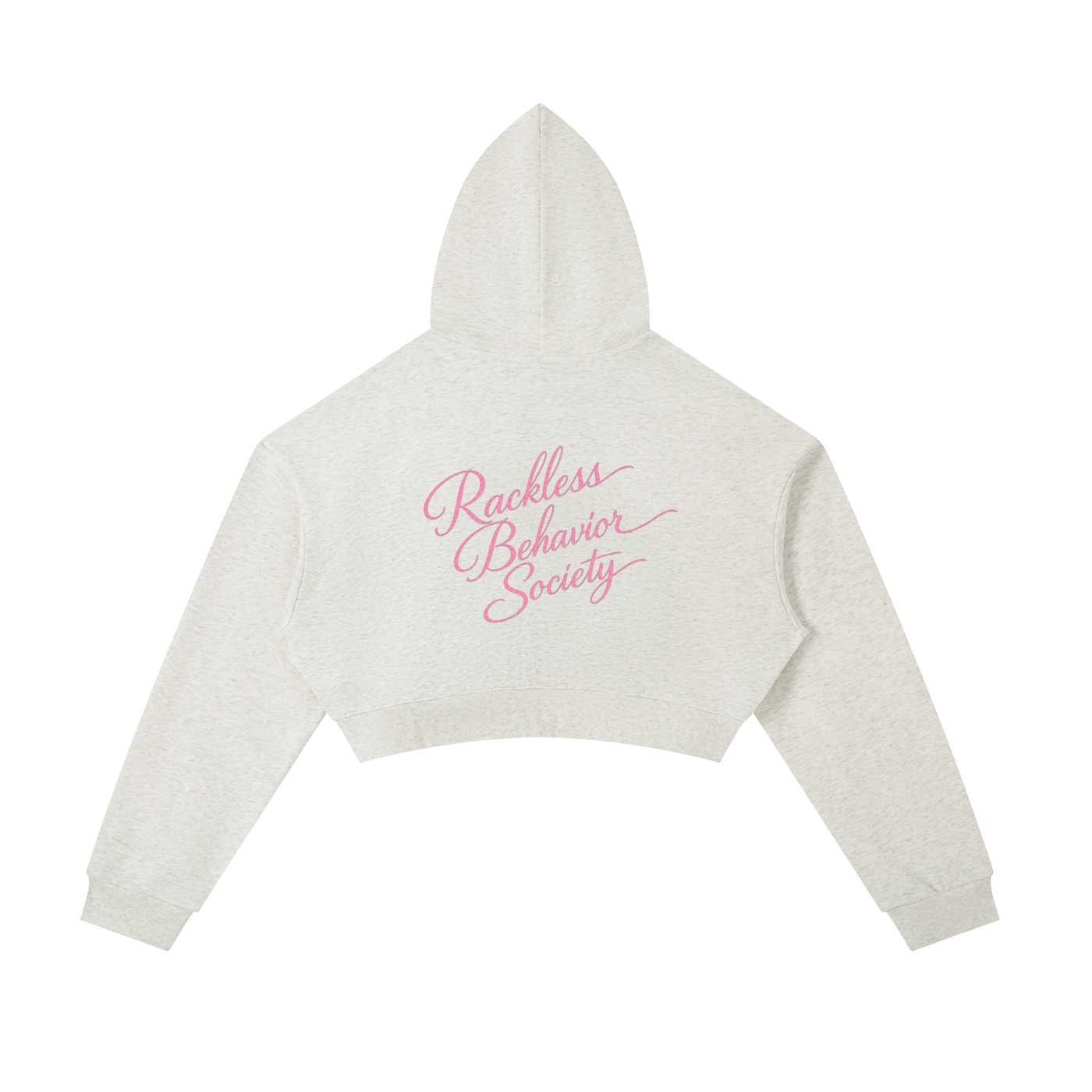 RB Crest Cropped Zip Hoodie