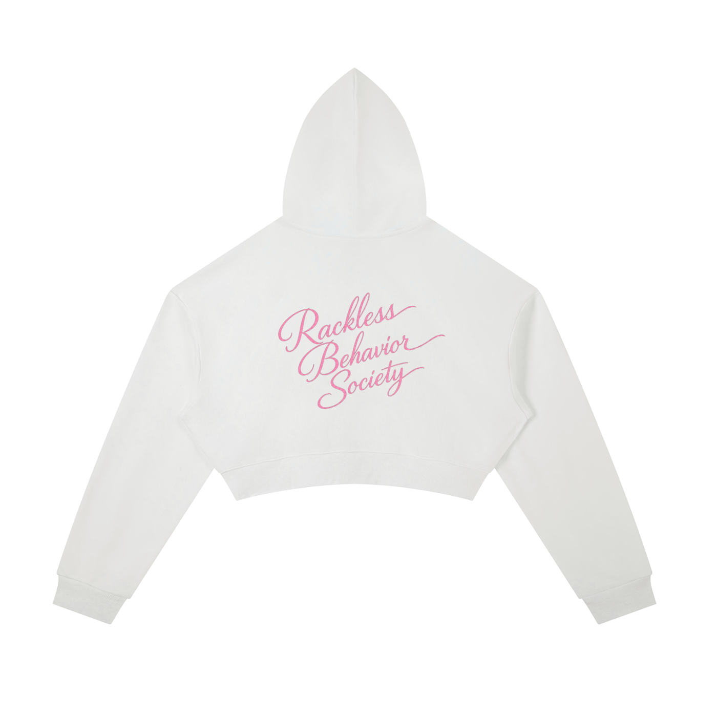RB Crest Cropped Zip Hoodie