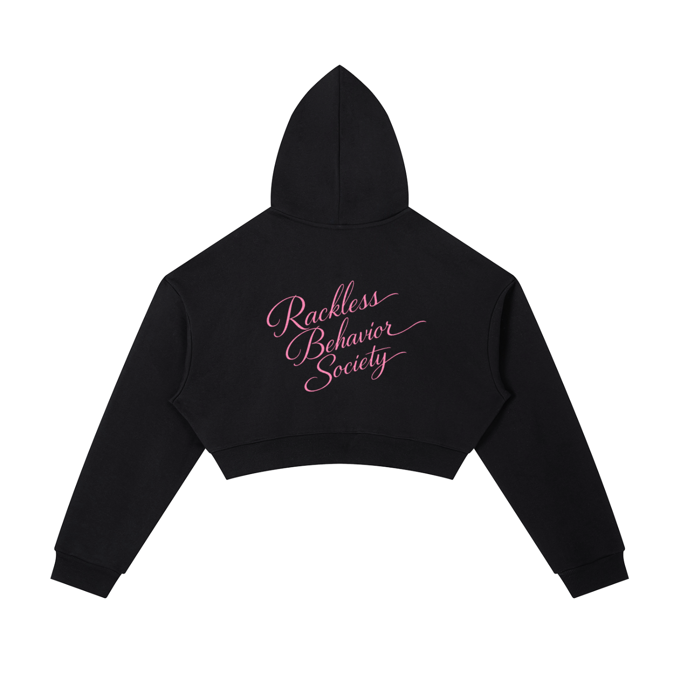 RB Crest Cropped Zip Hoodie