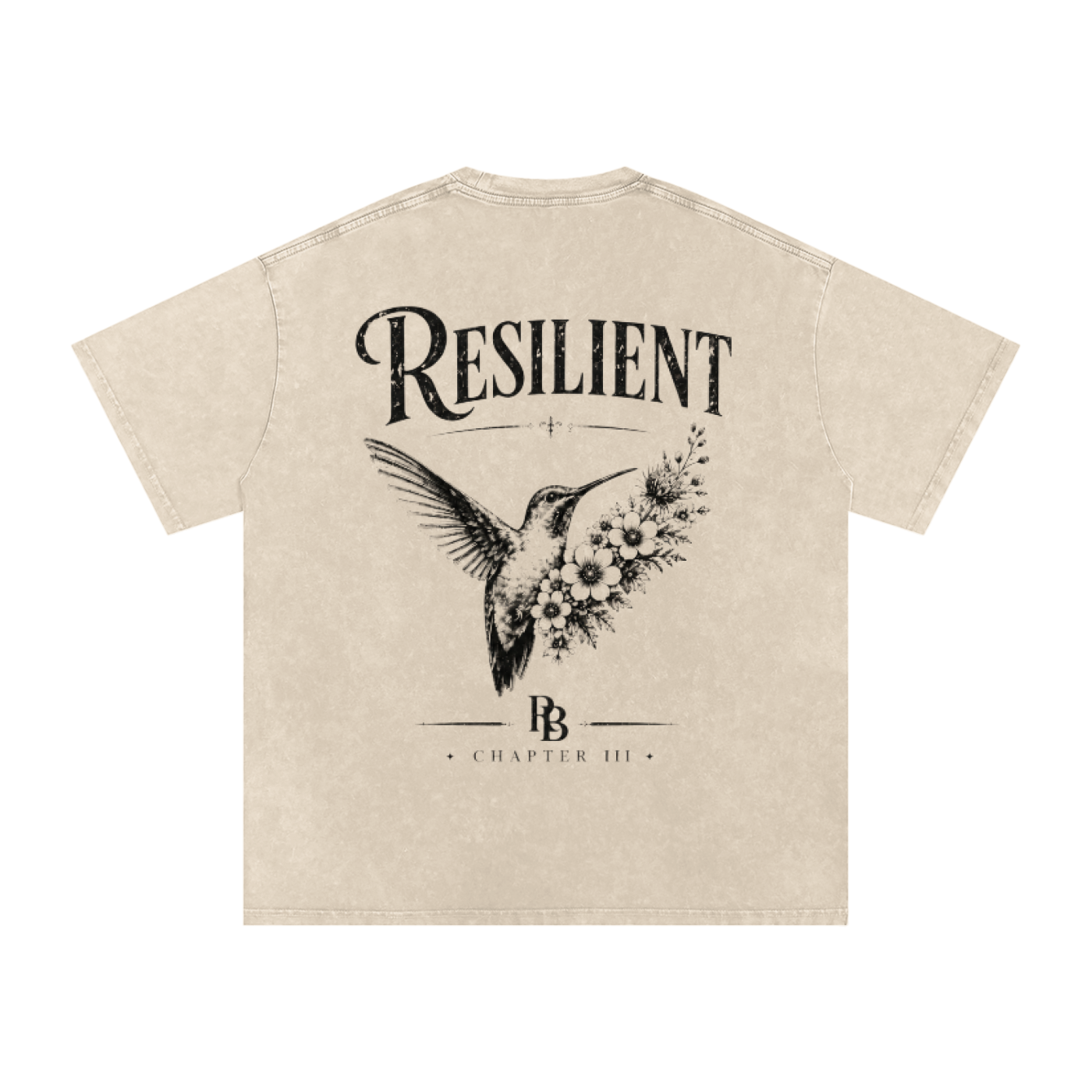 Chapter III: Resilient Tee | Oversized Vintage Survivor Graphic T-Shirt